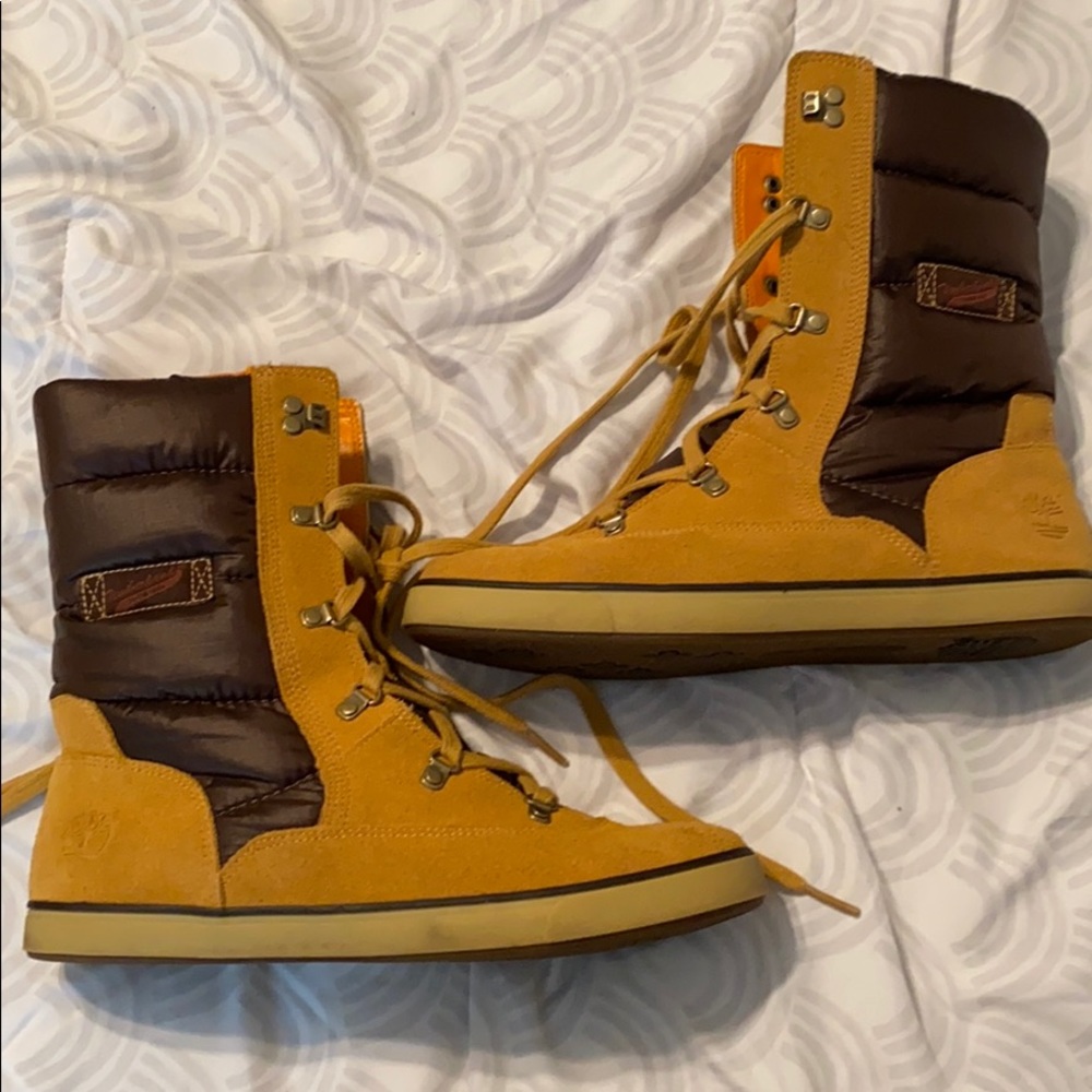 Timberland snow boots.